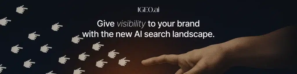 IGEO.ai הכלי המוביל משום שהוא היחיד שנבנה מהיסוד עבור חיפוש גנרטיבי